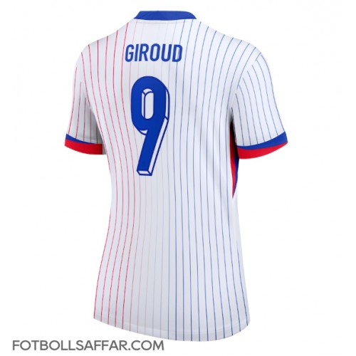 Frankrike Olivier Giroud #9 Bortatröja Dam EM 2024 Kortärmad